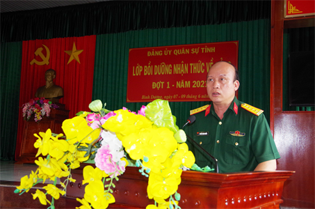 Đảng ủy Quân Sự tỉnh Bình Dương bồi dưỡng nhận thức về Đảng