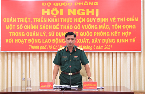 Quân khu 7 quán triệt, triển khai thực hiện nghiêm quy định quản lý, sử dụng đất quốc phòng