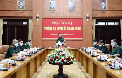 Thượng tướng Phan Văn Giang chủ trì Hội nghị Thường vụ Quân ủy Trung ương