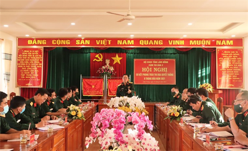 Cụm thi đua số 2 LLVT tỉnh Lâm Đồng sơ kết Phong trào Thi đua Quyết thắng 6 tháng đầu năm 2021