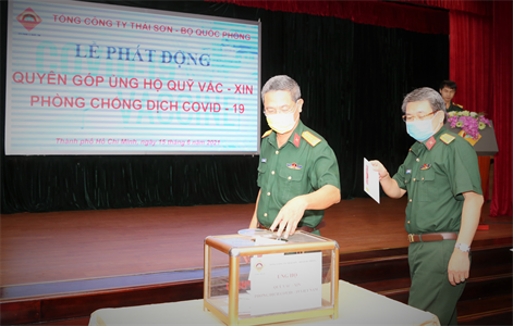Tổng công ty Thái Sơn quyên góp quỹ mua vaccine phòng, chống Covid - 19
