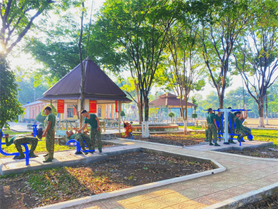 Đại đội 31, huyện Lộc Ninh chủ động tăng gia sản xuất, bảo đảm sức khoẻ cho bộ đội phòng, chống dịch tốt