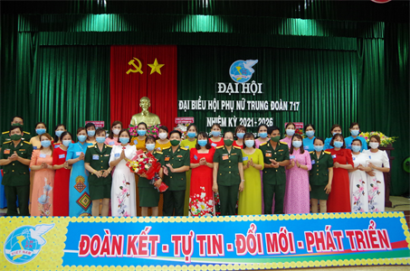 Đại hội đại biểu Hội phụ nữ Trung đoàn 717, nhiệm kỳ 2021- 2026