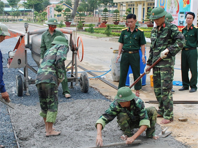 Lữ đoàn 25: Phát huy nội lực để xây dựng doanh trại