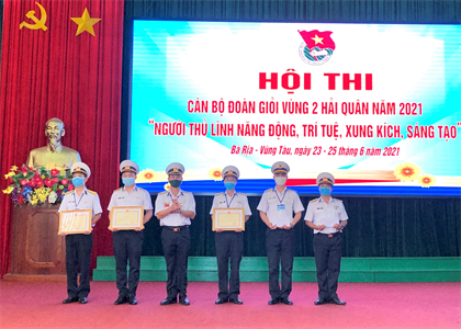 Vùng 2 Hải quân bế mạc Hội thi cán bộ Đoàn giỏi