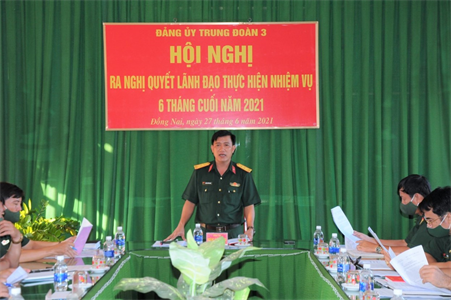 Trung đoàn 3, Sư đoàn 9 hoàn thành tốt nhiệm vụ 6 tháng đầu năm 2021