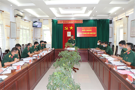 Đảng ủy Lữ đoàn Pháo binh 75 tổ chức hội nghị phiên 6 tháng đầu năm 2021