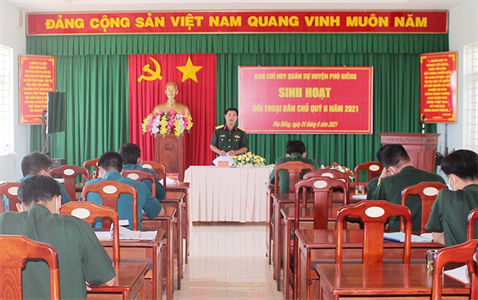 Quân nhân phát huy dân chủ trong sinh hoạt