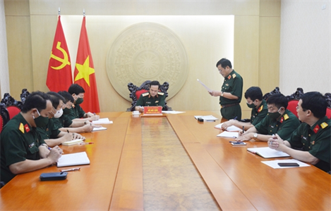 Ban chỉ đạo Phòng, chống dịch Covid-19 Bộ Quốc phòng họp triển khai nhiệm vụ