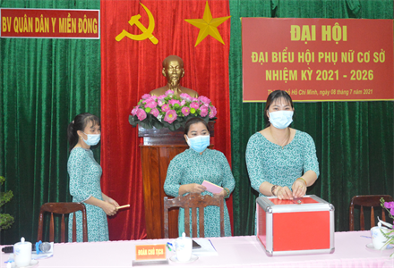 Đại hội đại biểu Hội phụ nữ Bệnh viện Quân dân y miền Đông nhiệm kỳ 2021 - 2026