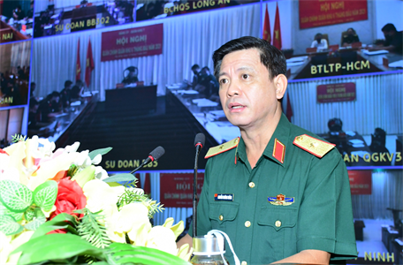 Quân khu 7 hội nghị Quân chính 6 tháng đầu năm 2021