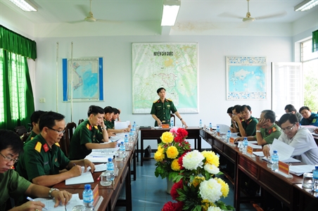 Kiểm tra công tác tuyển quân năm 2017