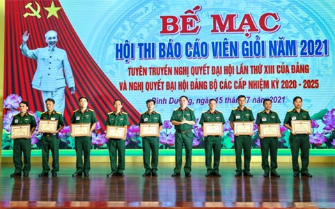 Quân đoàn 4 bế mạc Hội thi Báo cáo viên giỏi cấp quân đoàn năm 2021