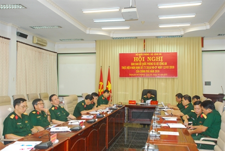 Giao ban Bộ Quốc phòng và Bộ Công an thực hiện Nghị định 77 của Chính phủ