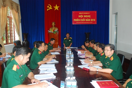 Đảng ủy Sư đoàn 317 Hội nghị phiên cuối năm 2016