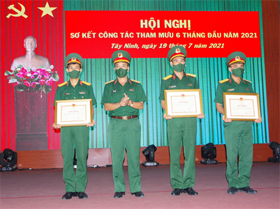 Sư đoàn 5 sơ kết công tác tham mưu 6 tháng đầu năm 2021