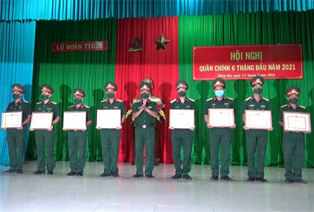 Lữ đoàn 26 hội nghị Quân chính 6 tháng đầu năm 2021