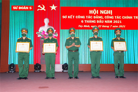 Sư đoàn 5: Sơ kết công tác Đảng, công tác chính trị 6 tháng đầu năm 2021