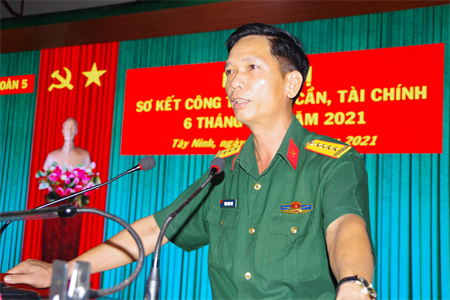 Sư đoàn 5 sơ kết công tác hậu cần, tài chính 6 tháng đầu năm 2021