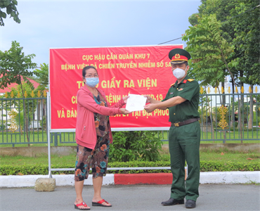 216 bệnh nhân Covid-19 điều trị tại Bệnh viện Dã chiến truyền nhiễm số 5A được xuất viện