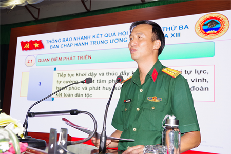 Sư đoàn 5 thông báo kết quả Hội nghị lần thứ 3 Ban Chấp hành Trung ương Đảng khóa XIII