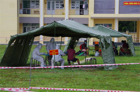 Bệnh viện dã chiến truyền nhiễm số 5B tiếp nhận bệnh nhân Covid-19