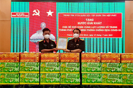 Trung tâm PT-TH Quân đội đồng hành cùng LLVT TP.HCM chống dịch
