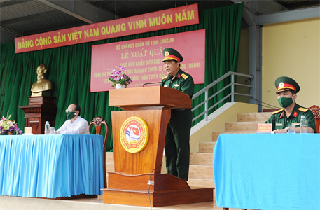 LLVT tỉnh Long An xuất quân mở chiến dịch cao điểm cùng địa phương vượt qua đại dịch Covid-19