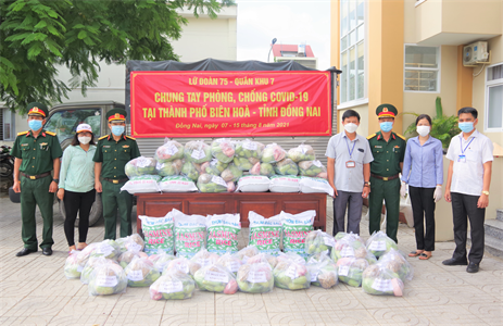 Lữ đoàn 75 hỗ trợ lương thực, thực phẩm cho người dân
