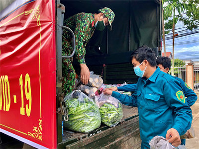 Ban CHQS huyện Châu Thành, tỉnh Tây Ninh chung tay phòng, chống dịch
