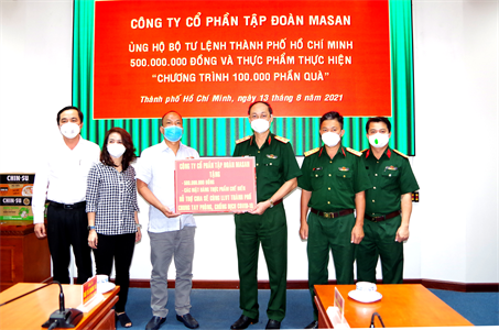 Tập đoàn Masan hỗ trợ Bộ Tư lệnh TP Hồ Chí Minh chống dịch