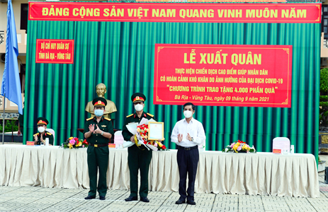 Bộ Chỉ huy Quân sự tỉnh Bà Rịa – Vũng Tàu xuất quân giúp dân chống dịch
