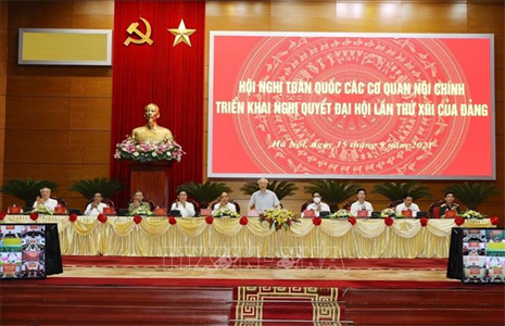 Tổng Bí thư Nguyễn Phú Trọng chủ trì Hội nghị toàn quốc các cơ quan nội chính