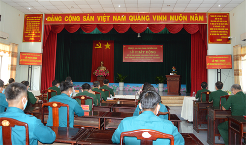 Ban CHQS thành phố Đồng Xoài, tỉnh Bình Phước phát động thi đua cao điểm kỷ niệm 75 năm Ngày toàn quốc kháng chiến