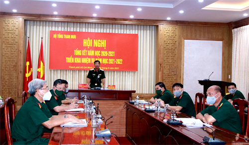 Bộ Tổng tham mưu tổng kết năm học 2020 - 2021, triển khai nhiệm vụ năm học 2021 - 2022
