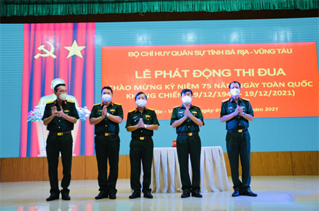 Bộ CHQS tỉnh Bà Rịa-Vũng Tàu phát động thi đua cao điểm chào mừng kỷ niệm 75 năm Ngày Toàn quốc kháng chiến