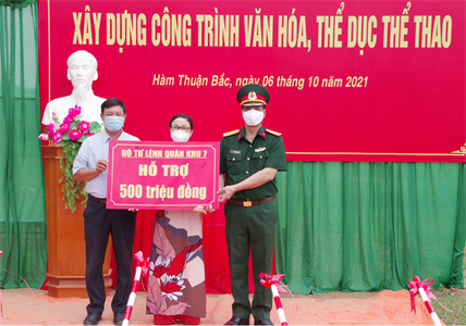 Quân khu động thổ xây dựng công trình thể thao văn hóa tại tỉnh Bình Thuận