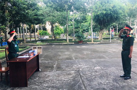 Bộ CHQS tỉnh BR-VT kiểm tra điều lệnh, thể lực năm 2021