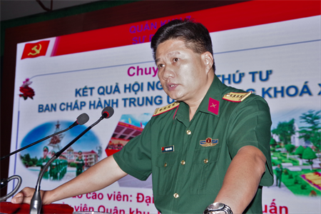 Sư đoàn 5 thông báo nhanh kết quả hội nghị lần thứ 4, Ban chấp hành Trung ương Đảng (khóa XIII)