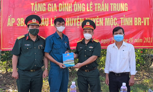 Bộ CHQS tỉnh Bà Rịa - Vũng Tàu khởi công xây dựng nhà tình nghĩa