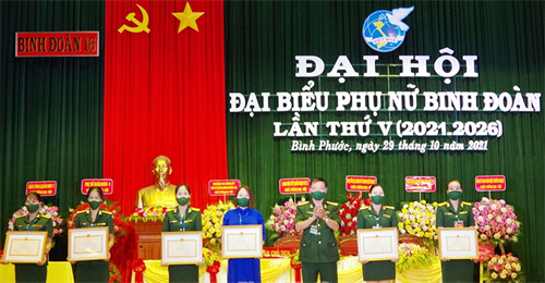Binh đoàn 16 tổ chức Đại hội đại biểu phụ nữ lần thứ V