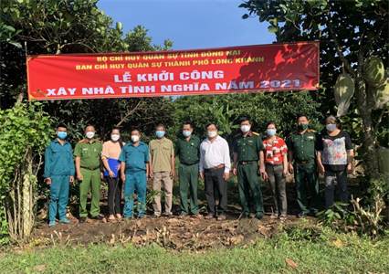 Ban CHQS thành phố Long Khánh xây dựng “Nhà tình nghĩa quân – dân”