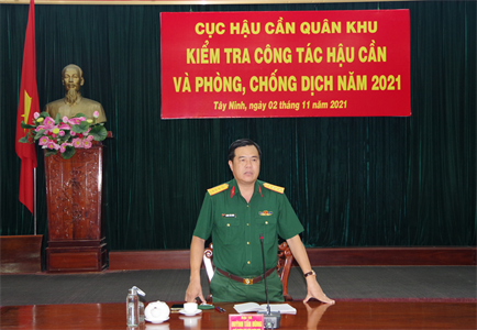 Quân khu kiểm tra công tác hậu cần và phòng, chống dịch tại Sư đoàn 5