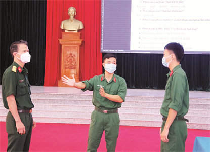 LLVT tỉnh Long An Nâng cao trình độ ngoại ngữ cho cán bộ, chiến sĩ