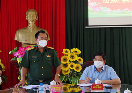 Đảng ủy Quân sự huyện Cần Đước kiểm điểm, đánh giá, xếp loại chất lượng tổ chức Đảng, đảng viên năm 2021