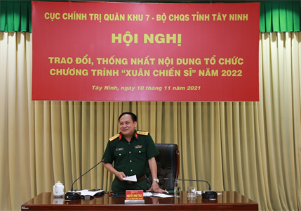 Khởi động Chương trình “Xuân Chiến sĩ” năm 2022