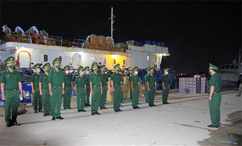 Bộ đội Biên phòng tỉnh Bình Thuận tăng cường lực lượng phòng, chống dịch tại đảo Phú Quý.