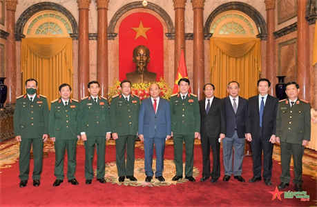 Chủ tịch nước trao quyết định thăng quân hàm Thượng tướng đối với đồng chí Phạm Hoài Nam