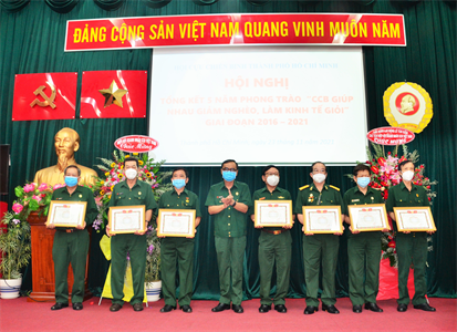 Hội Cựu chiến binh Thành phố Hồ Chí Minh tổng kết phong trào giúp nhau giảm nghèo, làm kinh tế giỏi