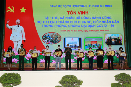 Bộ Tư lệnh TPHCM tôn vinh các tập thể, cá nhân đồng hành trong phòng, chống dịch